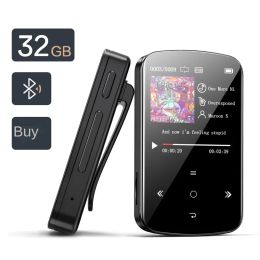 Player 8128GB Touch Bluetooth4.2 MP3 Player Clip MP4 HiFi Music Player Walkman Sport Portable Screen Ebook Recorder Video Clock Radio