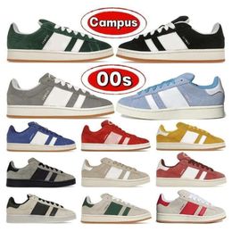 OG Luxury shoes Campus 00s Suede grey Black Dark Green Cloud Wonder White Valentines Day Semi Lucid Blue Ambient Sky mens womens trainer casual shoe
