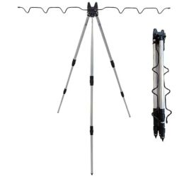 Tools Fishing Pole Support Frame 2folded Fishing Rod Rest Base Loadbearing Telescopic Fishing Rod Bracket Holder Tripod Stand Sea