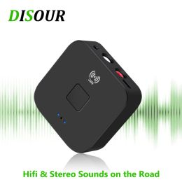 Speakers DISOUR RCA NFC 5.0 Bluetooth Audio Receiver 3.5mm Aux Jack Stereo HIFI Music Wireless Adapter For Car Speaker Headphone Dongle