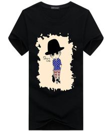 2017 Whole tee clothing Men039s TShirts 3D painting hip hop clothing mens designer shirts plus size black white4098233