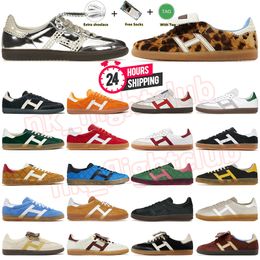 Athletic OG Originals Casual shoes Platform Trainers Loafers Wales Bonner Pony Leopard Silver Metallic Indoor Collegia Mens Women Sneakers 36- 45 Dhgate