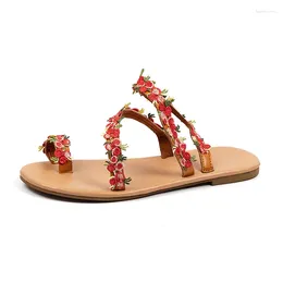 Colourful Toe Sandals European Set 707 and American Style Womens for Vacation Lightweight Strawberry Large Beach Shoes Women 5047 9369 6298634r531