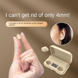 Headphones The New Tws Small Edamame Bluetooth Headset Mini Invisible Small Binaural Sleep Headphones Super Long Battery Life Earbuds