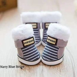 Shoes Autumn Winter Dog Boots Warm Snow Dog Shoes Waterproof FurPuppy Cotton Non Slip Shoes for ChiHuaHua Sneakers Dog Shoes