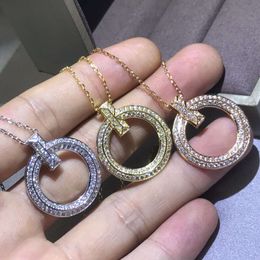 tiffanybead necklace tiffanyjewelry Necklace Designer Bracelet for Women Luxury jewlery and Co v Gold High Edition Full Diamond Ring Cake Necklace with 18k Rose Gol
