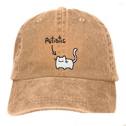 Ball Caps Pure Colour Dad Hats Autistic Cat Womens Hat Sun Visor Baseball Animal Peaked Cap Drop Delivery Fashion Accessories Scarves Dh7Zk