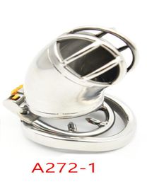 stainless steel device Anti-off ball stretcher sex penis ring for men male cock cage sex toys for male6591384