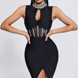stand collar women lady sexy cutout evening party dress style street fashion bandage bodycon prom dresses blingbling ADY0221