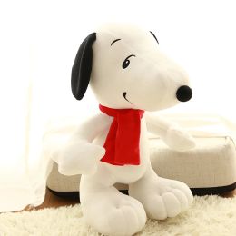Cushions Queen Size 65CM White Dog Plush Toys Puppy Stuffed Doll Kawaii Room Decro Bay Window Cushion Sofa Pillow Xmas Gift For Kids