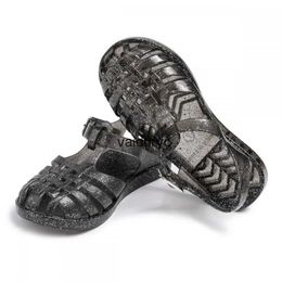 Platta skor sommar nya ldrens sandaler solid färg andningsbara trädgårdsskor mode mångsidiga bekväma mjuka casuh2422921