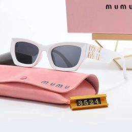 All-match designer sunglasses women sunglasses personality Mirror leg metal large letter design multicolor cat eye