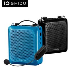 Cell Phone Speakers SHIDU 25W Portable Voice Amplifier Mini Audio Bluetooth Speaker with UHF Wireless Microphone For Teachers Tourist S28L2402