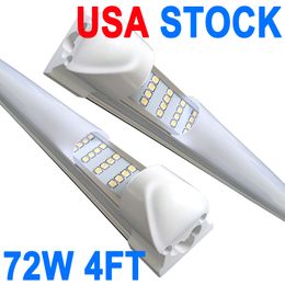 25Pack LED T8 Shop Light, 4FT 72W 6500K Daylight White Linkable LED Integrated Tube Lights LED Bar Lights for Garage,Workshop,Workbench crestech