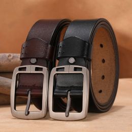 Belts Men Belt Plus Size 130 140 150 160 170cm Male Leather Belt Genuine Leather Belt Strap Pin Fancy Vintage for Jeans