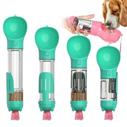 Feeding 4 In 1 Pet Water Bottle Water Dispenser Dog Travel Outdoor Accompanying Pot Multifunctional Food Feeder Cat Dog Bowl Accessories