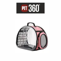 Cat Carriers Pink Modern Transparent Carrying Case For Pet And Dog 5 PCS