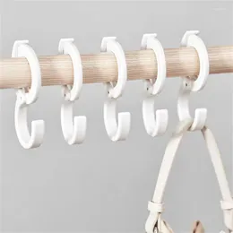 Hooks S-shaped Hook Plastic Multifunctional Adjustable Strong Wardrobe Hanging Clothes Bags Bathroom