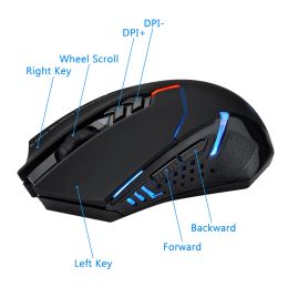 Mice ET X08 2000DPI Adjustable 2.4G Wireless Professional Gaming Mouse Mice