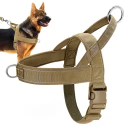 Harnesses Nylon Durable Dog Harness No Pull Pet Harness with Handle Reflective Training Harness for Small Medium Large Dog German Shepherd