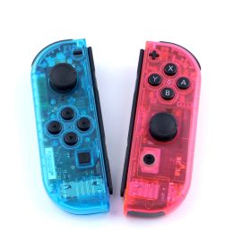 Cases Housing Shell Transparent Red Blue Replace Cases Customized Cover for NS Nintend Switch Controller JoyCon