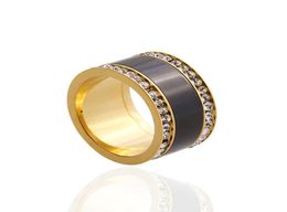 design of two rows of drills luxury designer jewelry women rings fashion mens rings lovers engagement rings diamond ring2986236