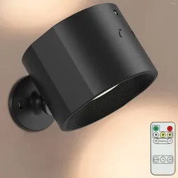 Wall Lamp LED Sconce 160LM Magnetic Reading Light Remote/Touch Control Mounted Rotatable Cordless Portable