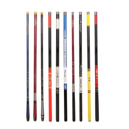 Rods 3.6M 4.5M 6.3M 7M Portable Telescopic Fishing Rod Carbon Fibre Travel Pole for Stream Freshwater Sea Handle Feeder Fishing Goods