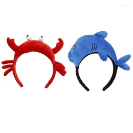 Hair Clips Girl Dolphin Headbands Funny Headwear Wide Hairband Cartoon Birthday Party Drop