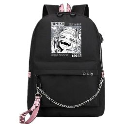 Backpack Himiko Toga My Hero Academia USB Backpack Bag School Bags for Girls Female Laptop Backpack Student School Backpack Bags