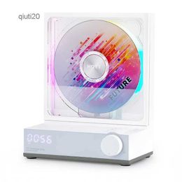 CD Player Retro HIFI CD Player Two-way Bluetooth RGB Dazzling Colour Light Effect Rechargeable Music Player Built-in Speaker TF Card InputL2402