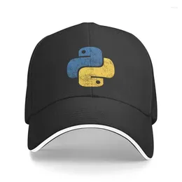 Ball Caps Python Programmer Baseball Cap Sun Protection Men Women's Adjustable Distressed Developer Dad Hat Autumn