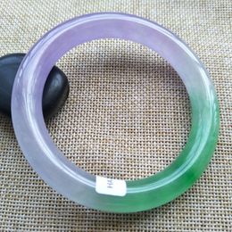 Certified Grade A 100% Natural Lavender Jadeite JADE Bracelet Bangle A077248G