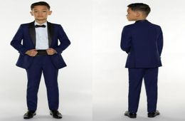 Boys Tuxedo Boys Dinner Boys Formal Suits Tuxedo for Kids Tuxedo Formal Occasion Blue and Black Suits For Little Men JacketPants5147934