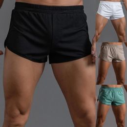 Gym Clothing Mens Summer Solid Color Cotton Pants Elastic Band Underwear Brief Men Bunker Men's