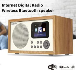 Radio WiFi Internet Digital Radio Bluetooth 5.0 Speakers MP3 Player with LED Digital Display Support U Disc Alarm Clock Home DAB Radio