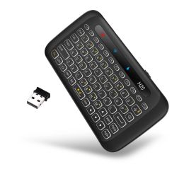 Keyboards Touch Screen Air Mouse Keyboard IR Leaning Remote Control Backlight Keyboard Colorful LED Adjustable Brightness for Smart TV Box