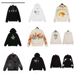 Designer Clothing Fashion Sweatshirts Palmes Angels Broken Tail Shark Letter Flock Embroidery Loose Relaxed Mens Womens Hooded Sweater Casual Pullover jacket xq