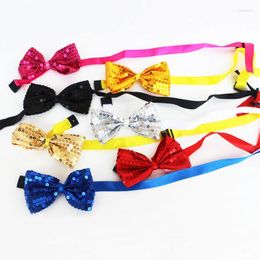 Bow Ties Fashion Tie For Men Women Classic Sequins Bowtie Wedding Party Bowknot Adult Mens Bowties Cravats Yellow