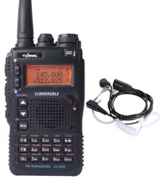 Walkie Talkie UV8DR VHF UHF 136174240260400520mhz CB Ham Radio 128 Channel Two Way With Headset8722966