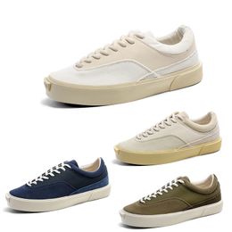 Casual Shoes Men Comfort Lace-Up Solid White Blue Green Cream-Colored Shoes Mens Trainers Sports Sneakers size 39-44 GAI