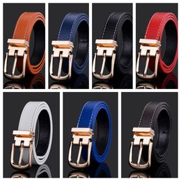 INS Kids metal needle buckles belt fashion children Chequered PU leather belts boys casual waistband waist Strap girls all-matching accessoires S1124