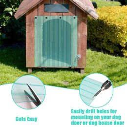 Mats Doggy Door Replacement Strip Transparent EcoFriendly Door Flap Strip PVC Dog House Door Flap For Dogs Cats Animals