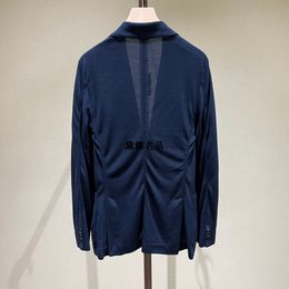 Men Blazers Spring and Summer loro Silk Linen Cotton Single Suit Jacket piano