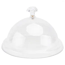Dinnerware Sets Cake Cover Dome Round Plate Cloche Dessert Lid For Home Bread Dishes 26x26cm