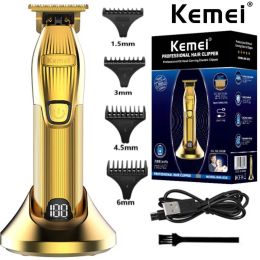 Trimmers Kemei i32S barber professional hair trimmer for men grooming electric beard trimmer rechargeable clipper hair cutting machine