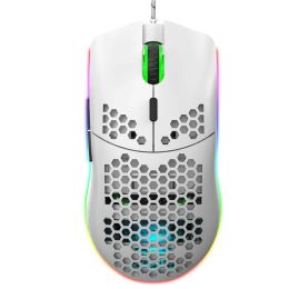 Mice Highend Lightweight USB Wired Gaming Mouse RGB Mice 6400 DPI Honeycomb Hollow For Computer Laptop White Black Macro Programming