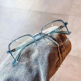 Sunglasses Frames Blue Light Blocking Glasses Frame Men Square Shape High Quality Eyeglasses Vintage Retro Computer Glass