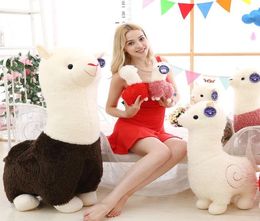 Dorimytrader Lovely Soft Animal Alpaca Plush Toy Large Stuffed Cartoon Sheep Doll Pillow Gift Decoration 39inch 100cm DY500784801287