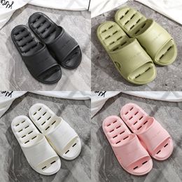 Slippers Solid color hots taupe white black grey blue green walking low soft Multi leather mens womens shoes indoor trainer GAI